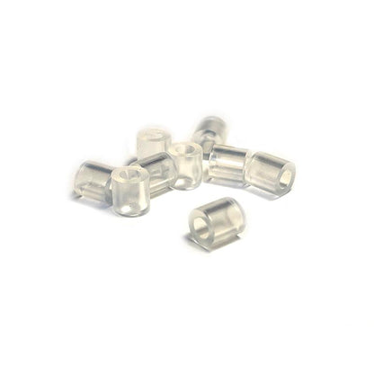 300 Stück 5 mm Zylinderrohr-Acrylperlen mit großem Loch