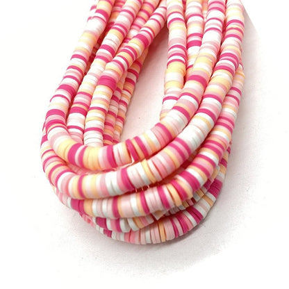 6mm Heishi Polymer Clay Beads - 16" strand