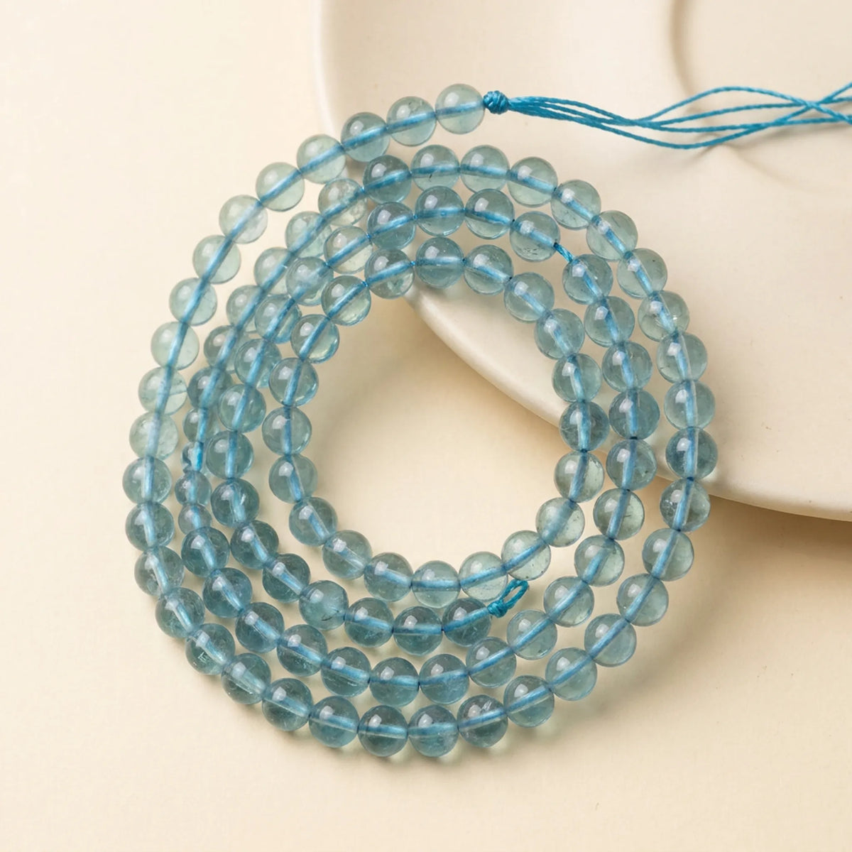 4mm natural blue fluorite round beads for delicate jewelry making