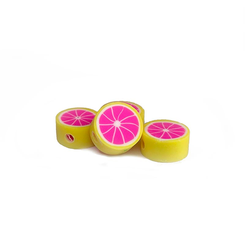 10mm Fruit Shaped Polymer Clay Beads, 30pcs