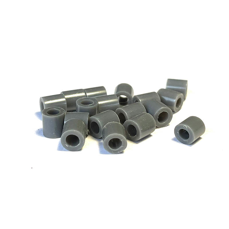 300 Stück 5 mm Zylinderrohr-Acrylperlen mit großem Loch