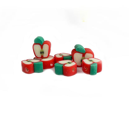 10mm Fruit Shaped Polymer Clay Beads, 30pcs