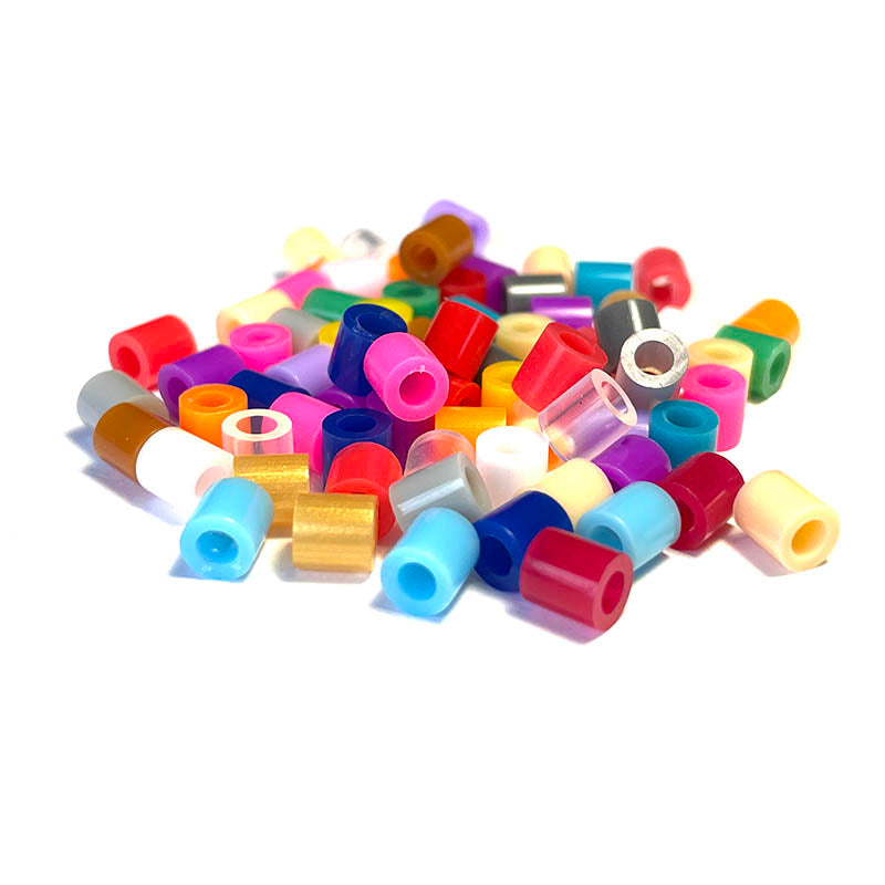 300 Stück 5 mm Zylinderrohr-Acrylperlen mit großem Loch