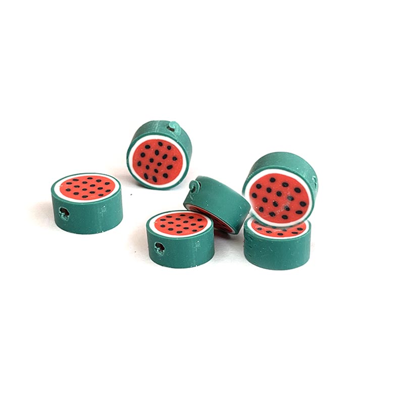 10mm Fruit Shaped Polymer Clay Beads, 30pcs