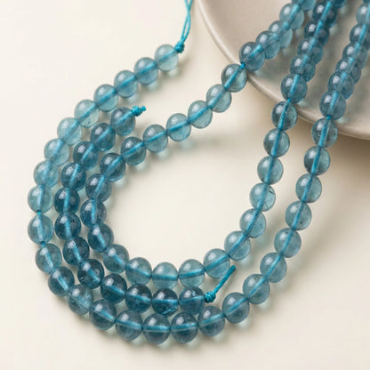 6mm natural blue fluorite round beads for necklaces earrings and bracelets