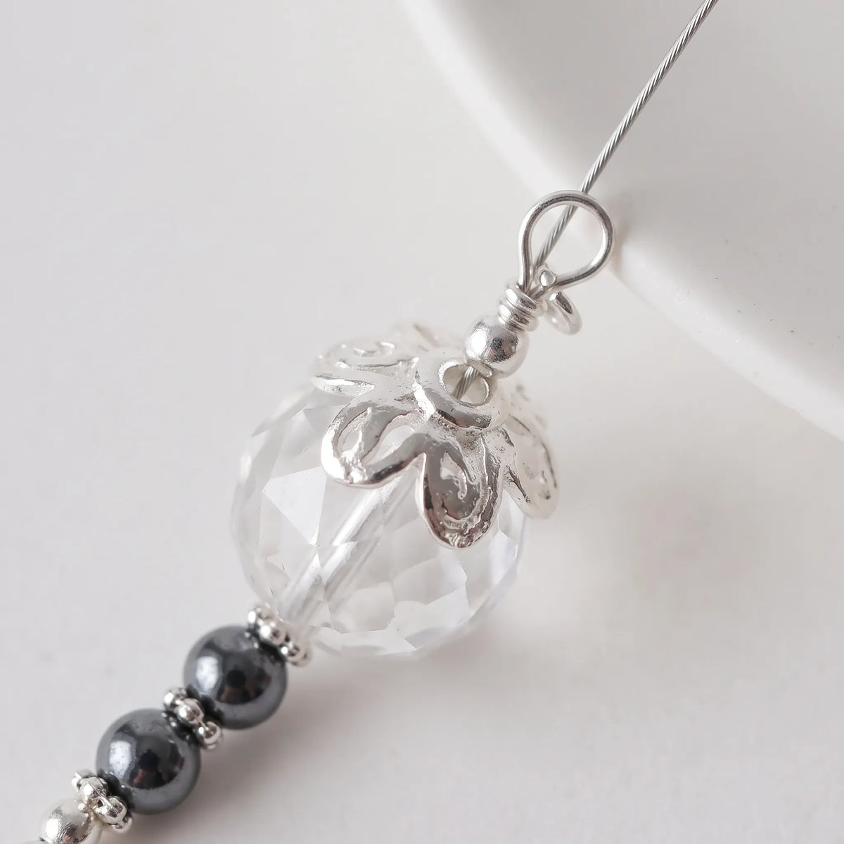 925 silve flower bead in jewelry