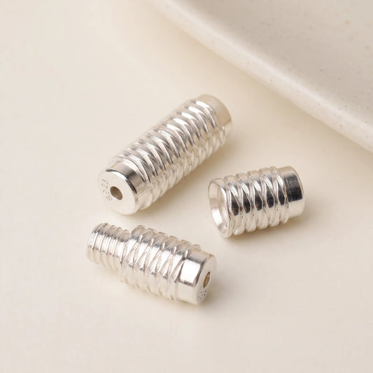 925 sterling silver barrel screw clasp for necklace and bracelet making