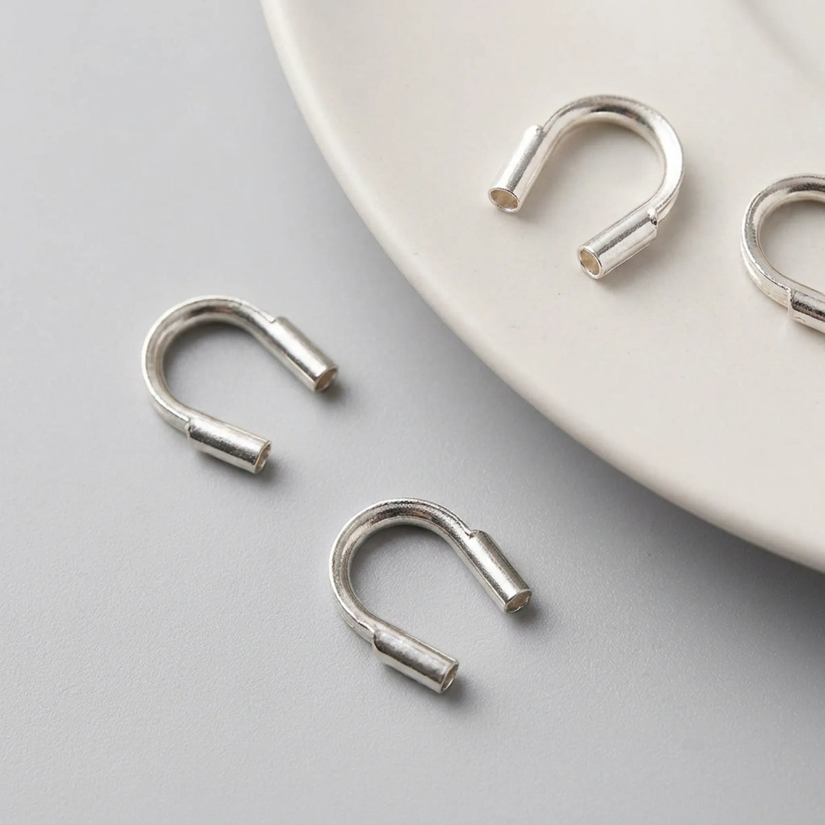 925 sterling silver cord guardians and wire protectors for jewelry making
