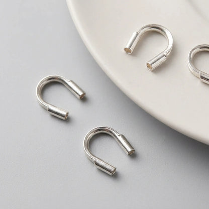 925 sterling silver cord guardians and wire protectors for jewelry making