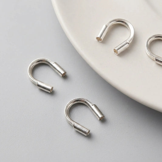 925 sterling silver cord guardians and wire protectors for jewelry making