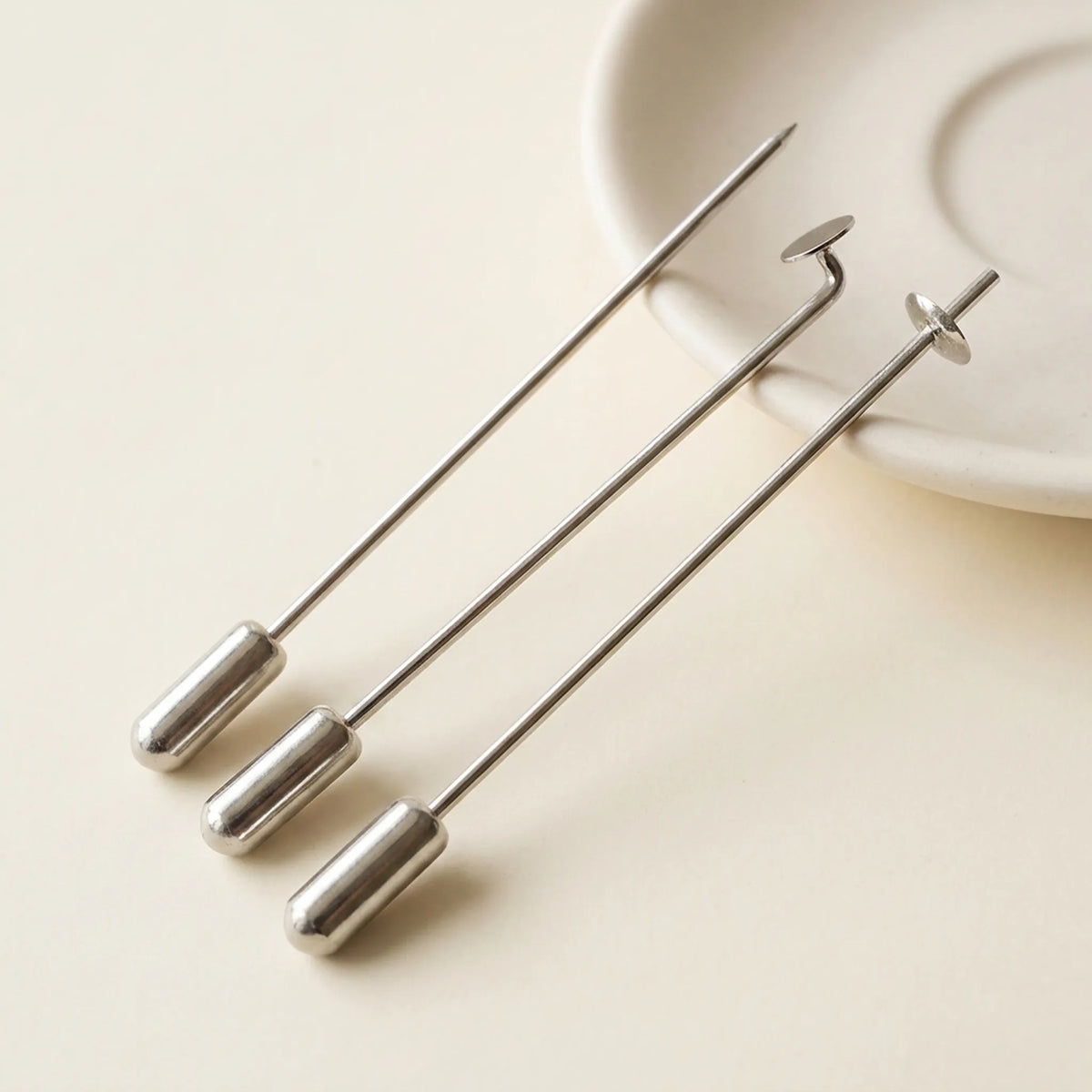 925 sterling silver long brooch pins for jewelry making in multiple styles