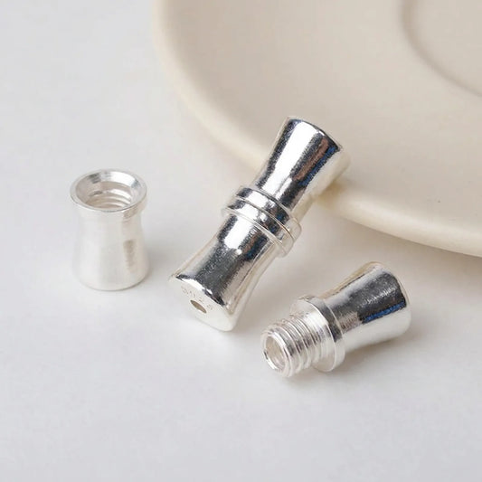 925 sterling silver screw barrel clasp for necklace and bracelet jewelry making