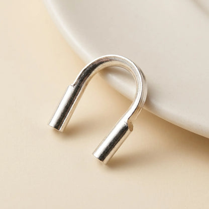 925 sterling silver U-shaped wire protector cord guardian for jewelry making