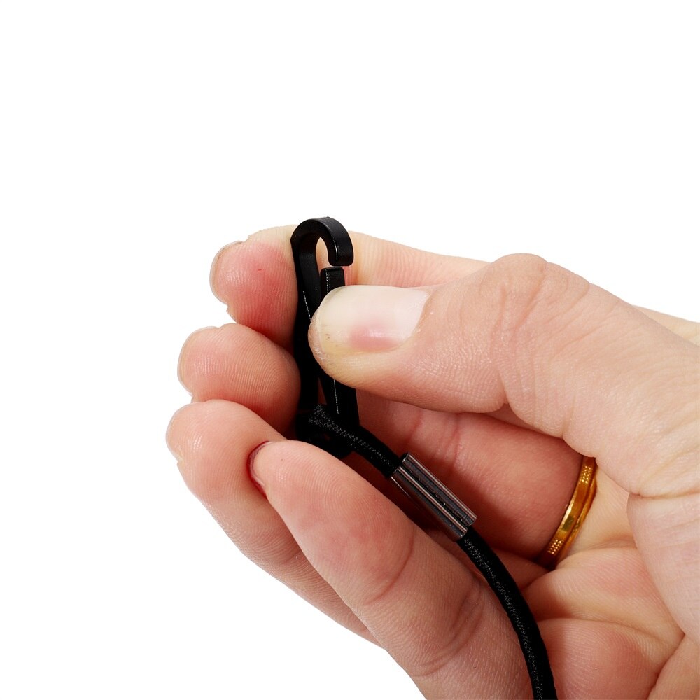 Black Plastic Hat Hook, 30pcs