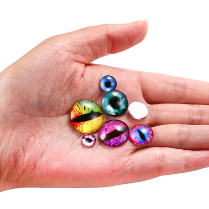 Cabochon en verre de couleurs mélangées, 20 pièces, 8-20mm, pour bricolage