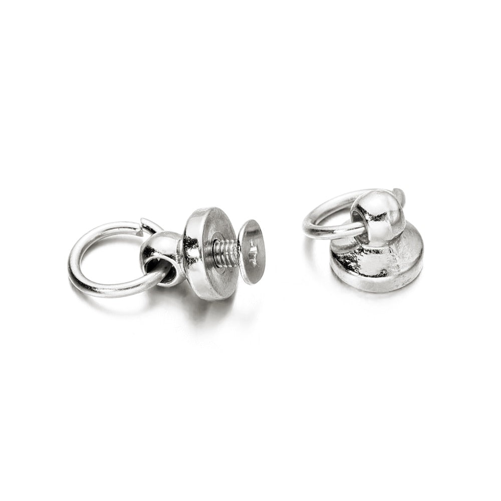 Ring Nail Mobile Phone Connectors, 5pcs