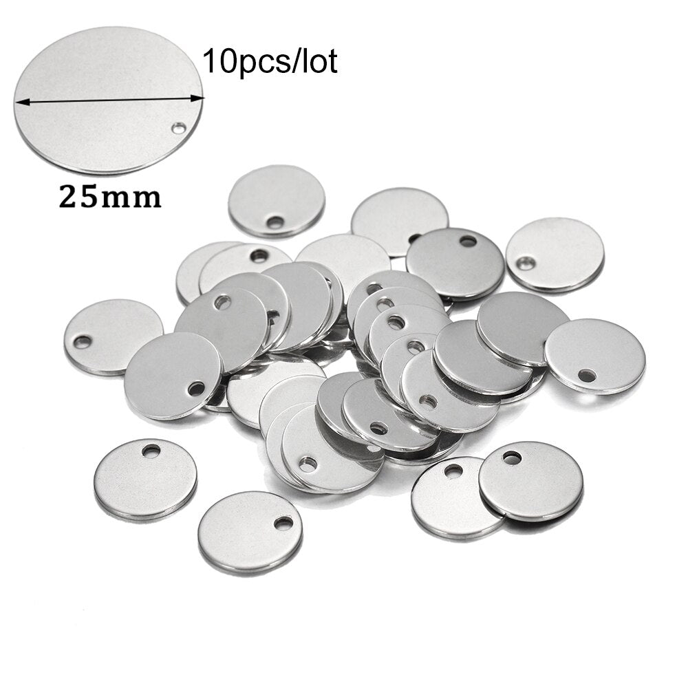 20 Stück Gold/Roségold Edelstahl Charms