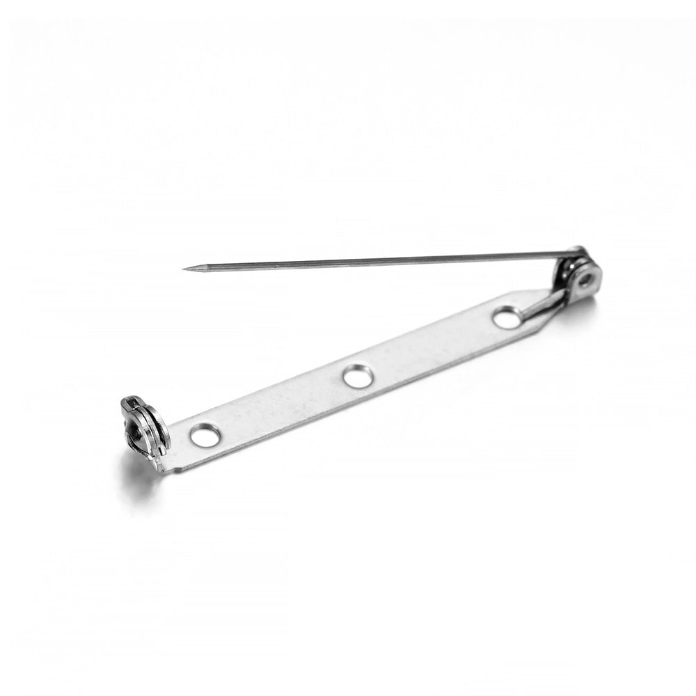 20pcs 14-35mm Steel Brooch Clip Base Pins