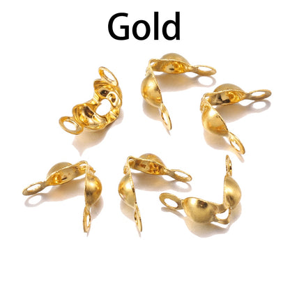 4 x 7 mm Kugelketten-Kalotten-Endklemmen, 100–200 Stück