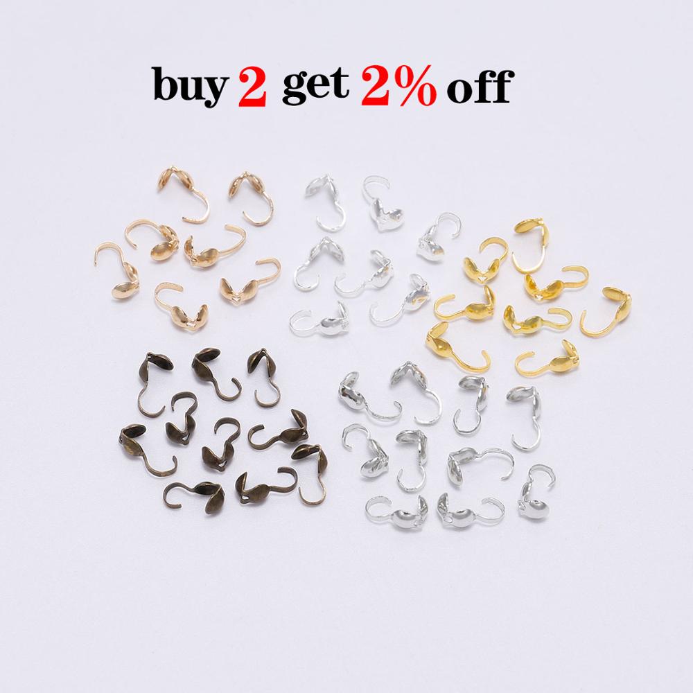 Calottes Crimps Beads Cove Clasps 4mm, 200pcs