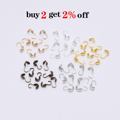 Calottes Crimps Beads Cove Clasps 4mm, 200pcs