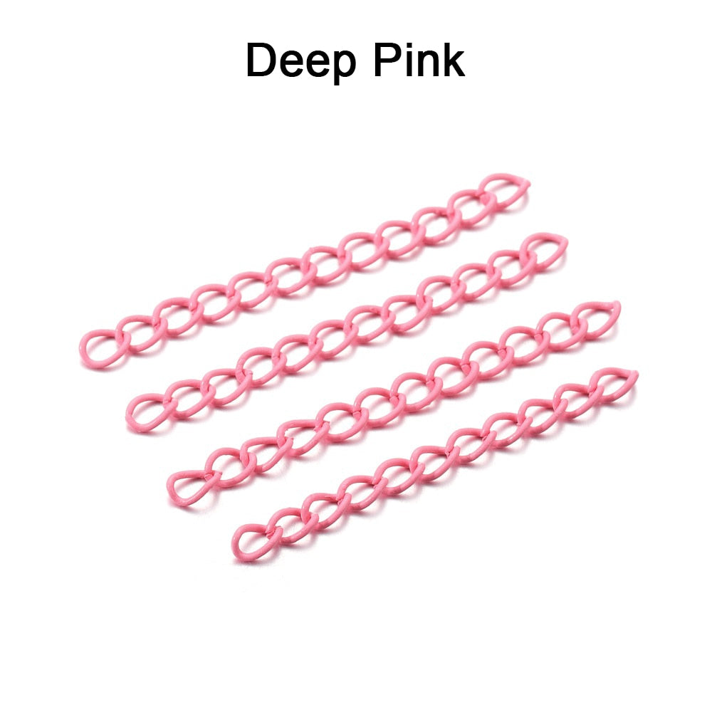 5 cm Colourful Necklace Extension Chain, 30-100pcs lot