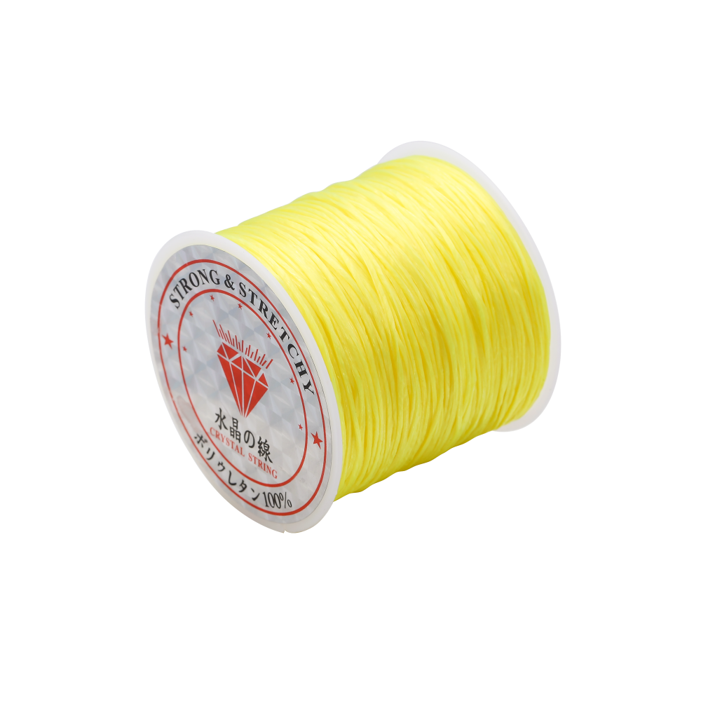 Cordon élastique solide pour perles de cristal, 1 mm, rouleau de 10 à 40 m