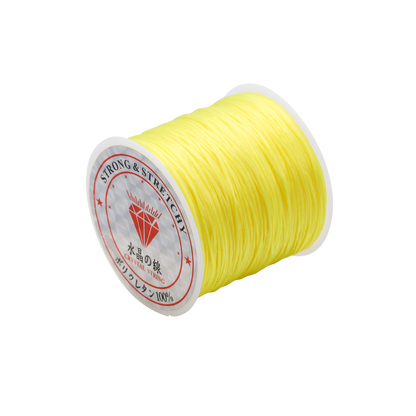Cordon élastique solide pour perles de cristal, 1 mm, rouleau de 10 à 40 m