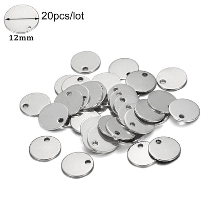 20 Stück Gold/Roségold Edelstahl Charms