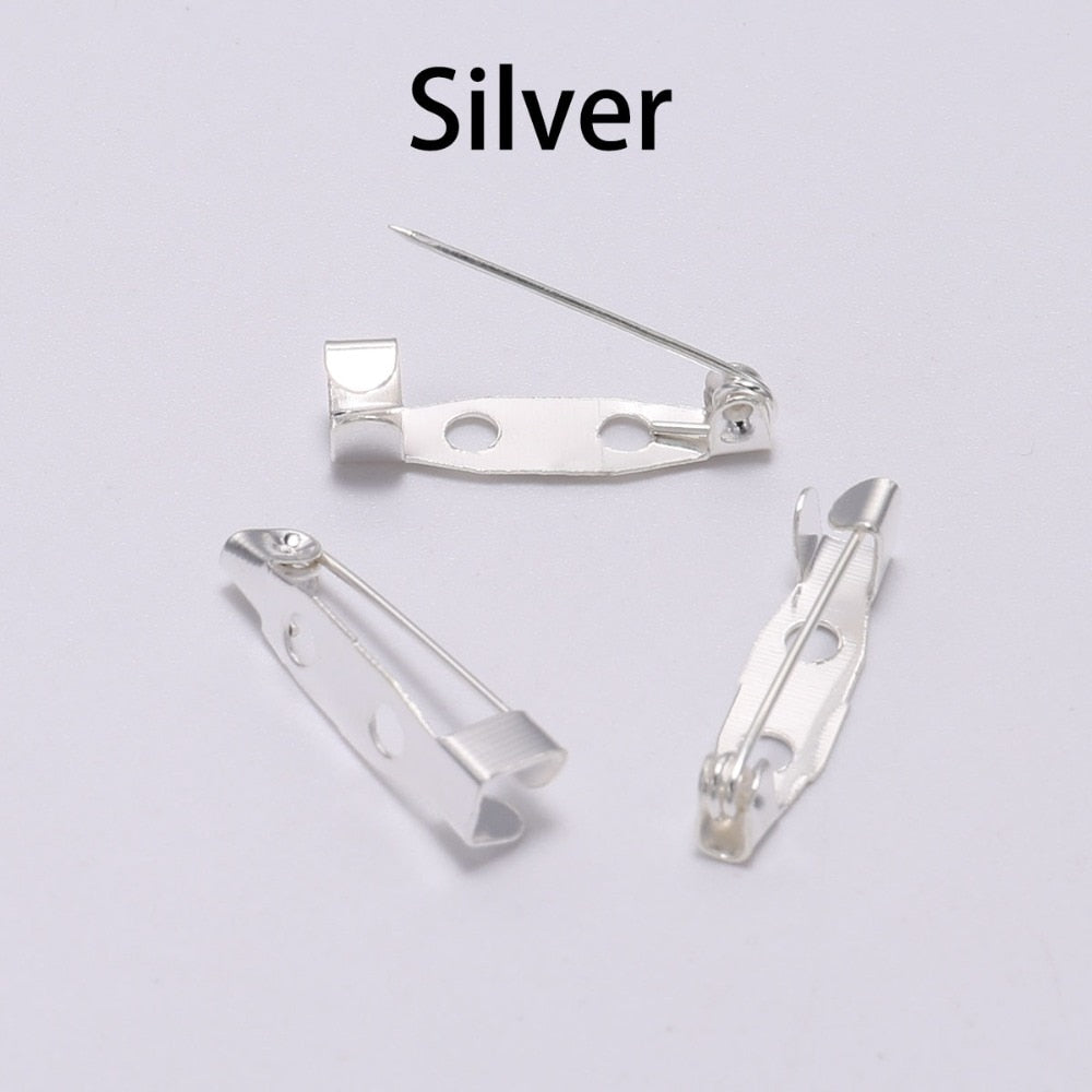 50 Stück 15–35 mm große Broschen-Clip-Basisstifte