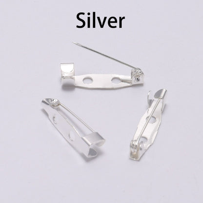 50 Stück 15–35 mm große Broschen-Clip-Basisstifte