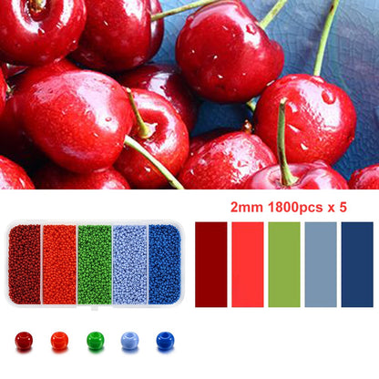 5 Color 2mm Czech Seed Beads Box