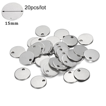 20 Stück Gold/Roségold Edelstahl Charms