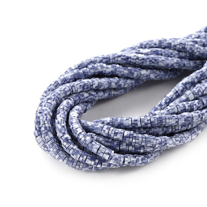 4-5mm Flat Round Polymer Clay Beads Mix