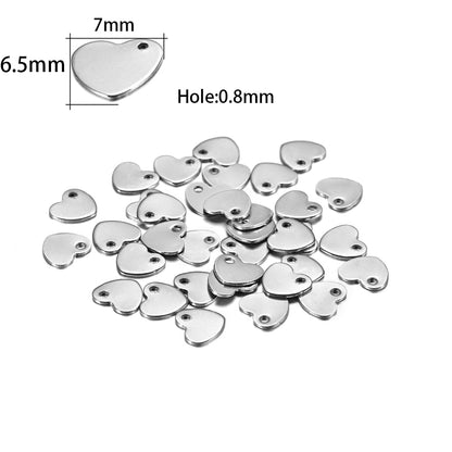 20 Stück Gold/Roségold Edelstahl Charms