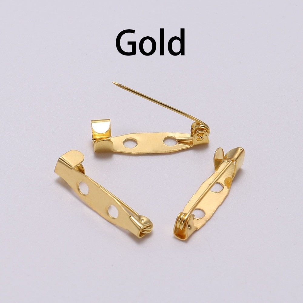 50 Stück 15–35 mm große Broschen-Clip-Basisstifte