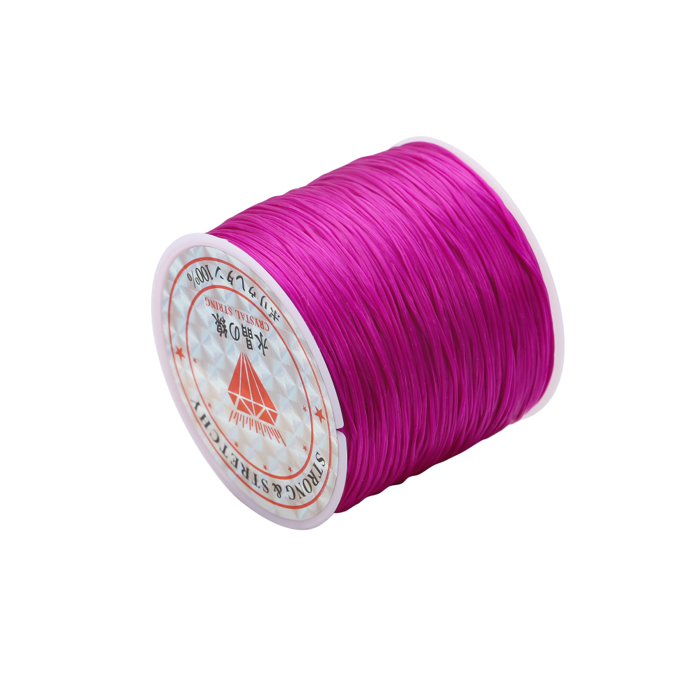 Cordon élastique solide pour perles de cristal, 1 mm, rouleau de 10 à 40 m