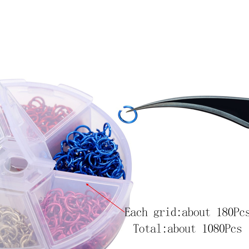 Colorful Single Loop Ring Set for Jewelry Making
