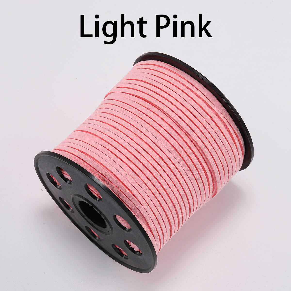 Cordon tressé plat en faux suède de 2,5 mm, cuir velours coréen, lot de 10 m