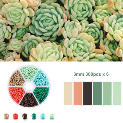 3 mm tschechisches Glas-Rocailles-Set