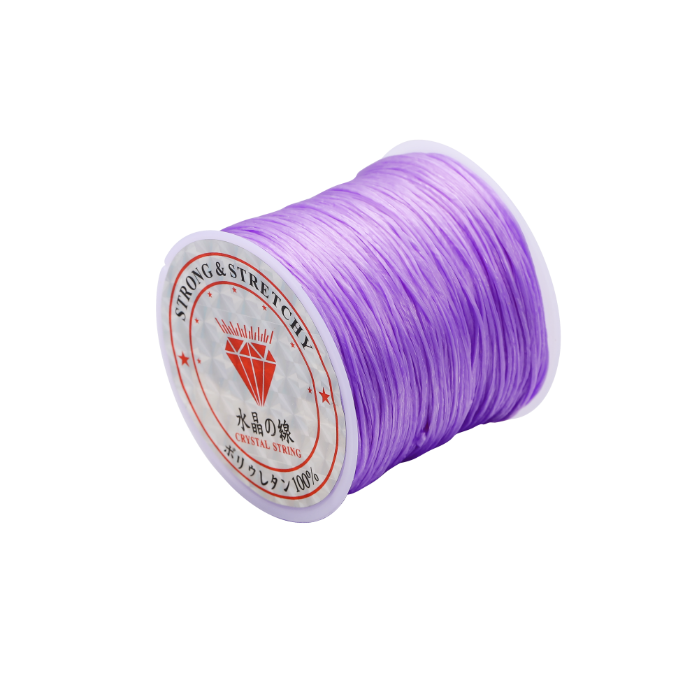 Cordon élastique solide pour perles de cristal, 1 mm, rouleau de 10 à 40 m