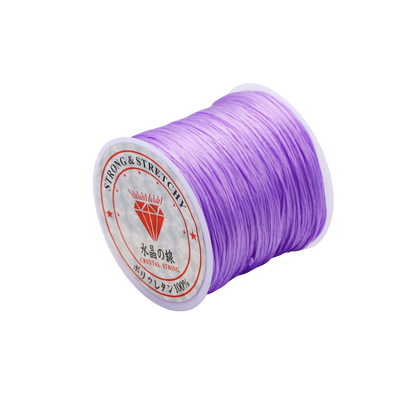 Cordon élastique solide pour perles de cristal, 1 mm, rouleau de 10 à 40 m