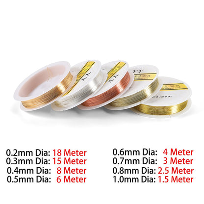 0.2-1.0mm High Quality Preserving Copper Wire, 1 Roll