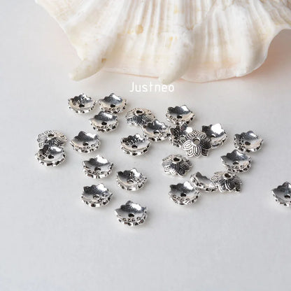 solid 925 sterling silver lotus bead cap,Thai Silver spacer bead caps,jewelry diy silver findings/components