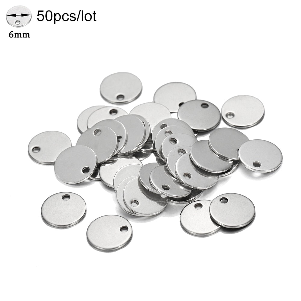 20 Stück Gold/Roségold Edelstahl Charms