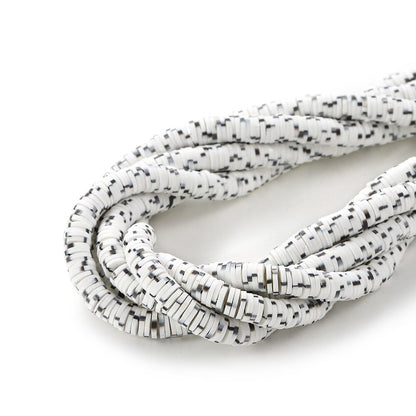 4-5mm Flat Round Polymer Clay Beads Mix