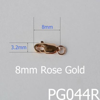 AU750 solid 18k gold lobster claw clasp trigger buckle for necklace bracelet jewelry findings,18ct yellow gold stamp 750