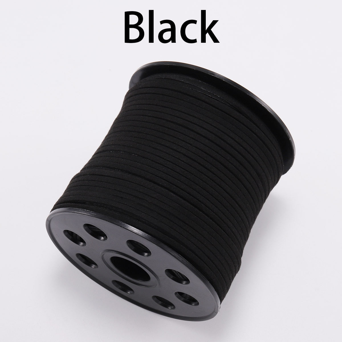 Cordon tressé plat en faux suède de 2,5 mm, cuir velours coréen, lot de 10 m