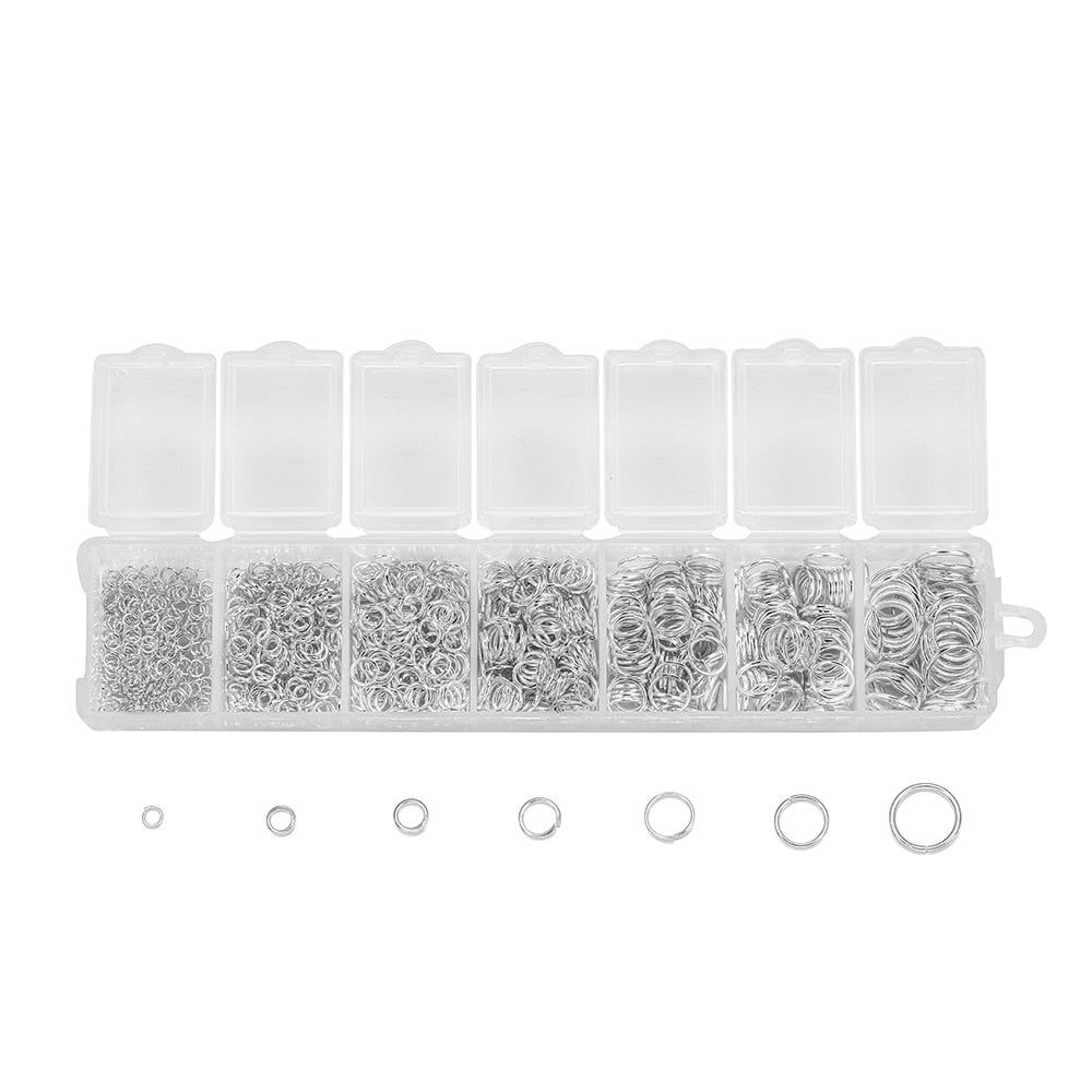 Open Jump Ring Connectors Set, 1370pcs