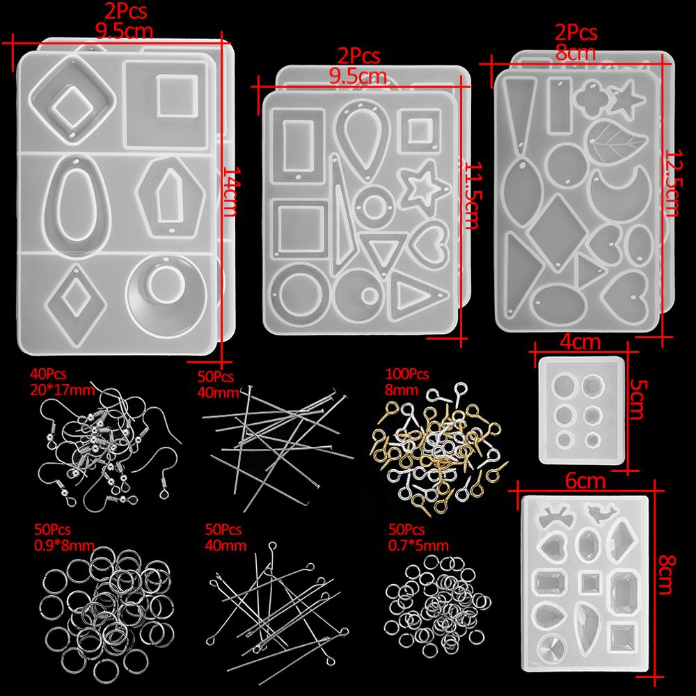 Epoxy Casting Molds Sets, 15-348Pcs